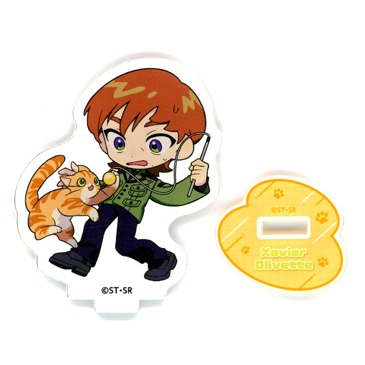 Exabe Oribe Mobile Suit Gundam Silver Phantom x Karaoke Manekineko Mini Acrylic Stand [USED]