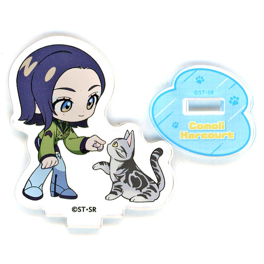 Komori Harcourt Mobile Suit Gundam GQuuuuuuX x Karaoke Manekineko Mini Acrylic Stand [USED]