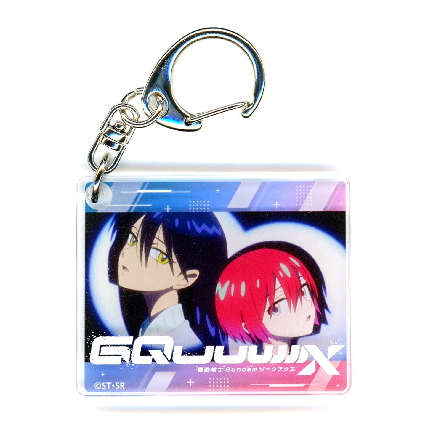 Machu & Nyaan Scene Shot Mobile Suit Gundam GQuuuuuuX Karaoke Manekineko Acrylic Keychain [USED]