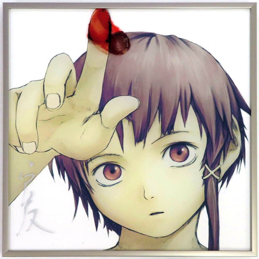 Lain Iwakura Package Illustration Small Made-to-Order Limited serial experiments lain Enkankiten Yoshitoshi ABe 30th Anniversary Exhibition Haibane Renmei to Present Photo Acrylic [USED]