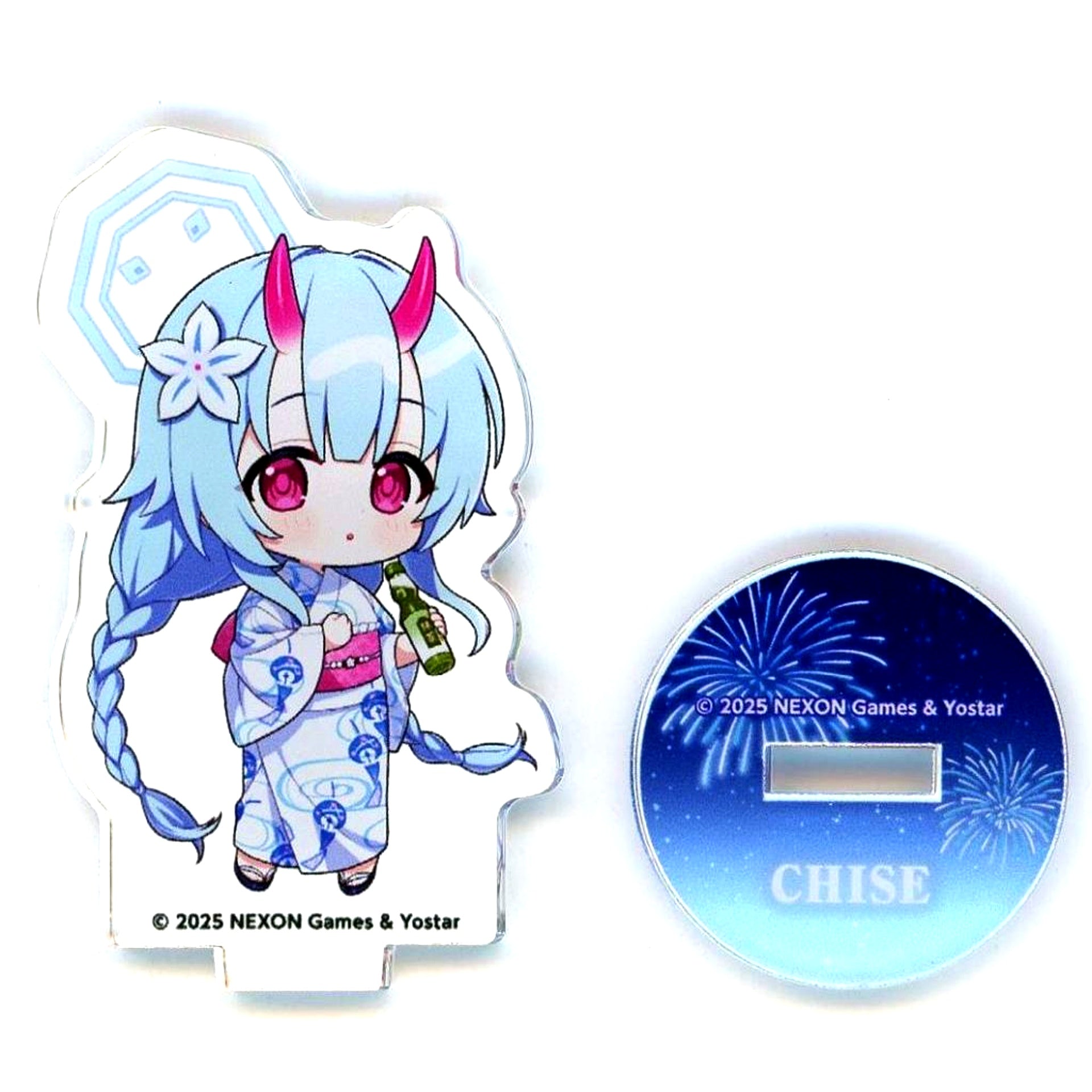 Chise Waraku Mini Acrylic Stand Blue Archive x Karaoke Manekineko Part 2 [USED]