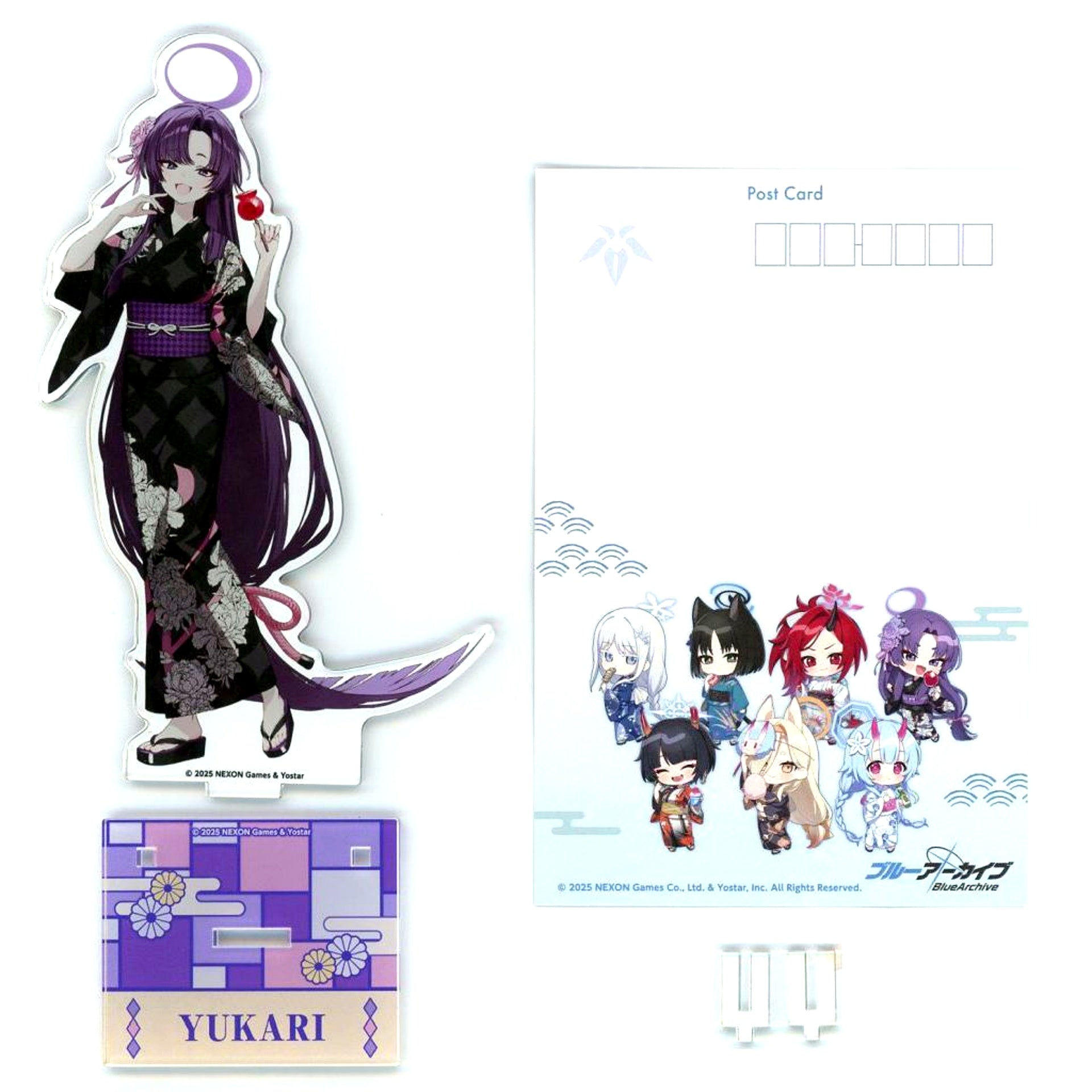 Yukari Kadenokoji Blue Archive x Karaoke Manekineko Part 2 Acrylic Stand with Postcard [USED]