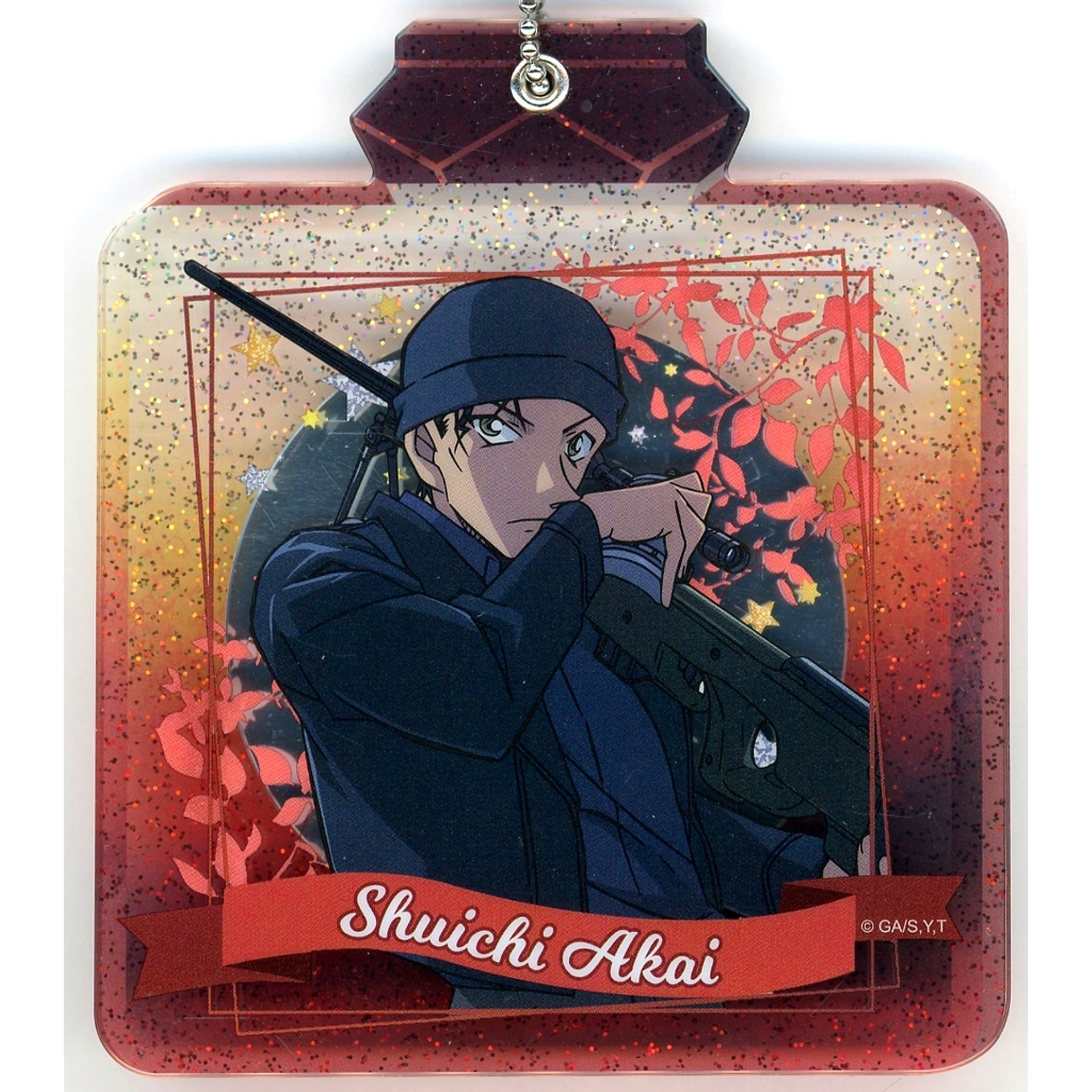 Shuichi Akai Detective Conan Acrylic Mirror Keychain China Limited [USED]