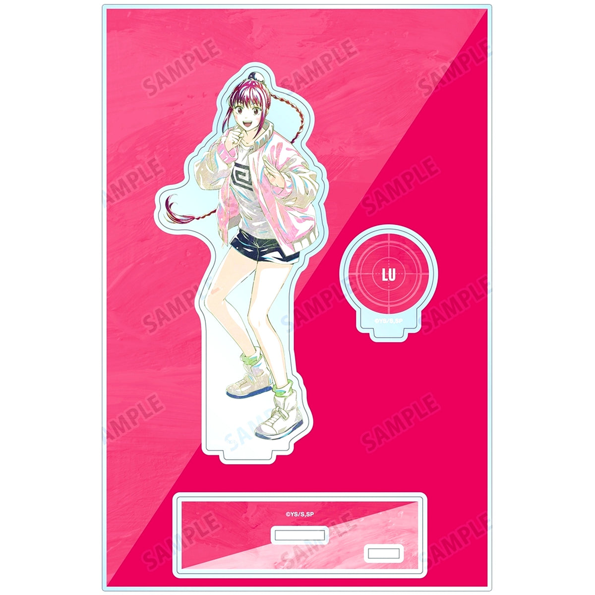 Lu Xiaotang Sakamoto Days Ani-Art BIG Acrylic Stand with Parts [USED]