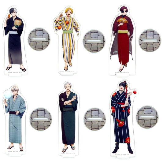 Set of 6 F Prize Acrylic Stand Ichiban Kuji WIND BREAKER City Heroes and Festival Time [USED]