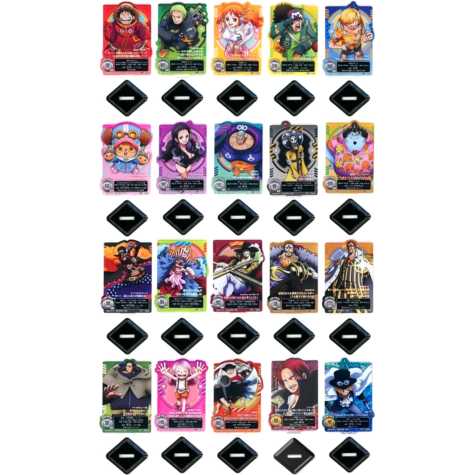 Set of 20 Mugiwara Store Collabo ACLLECT One Piece Yakara Ichiban Kuji One Piece Future Island Egghead Feelings for You Prize G [USED]