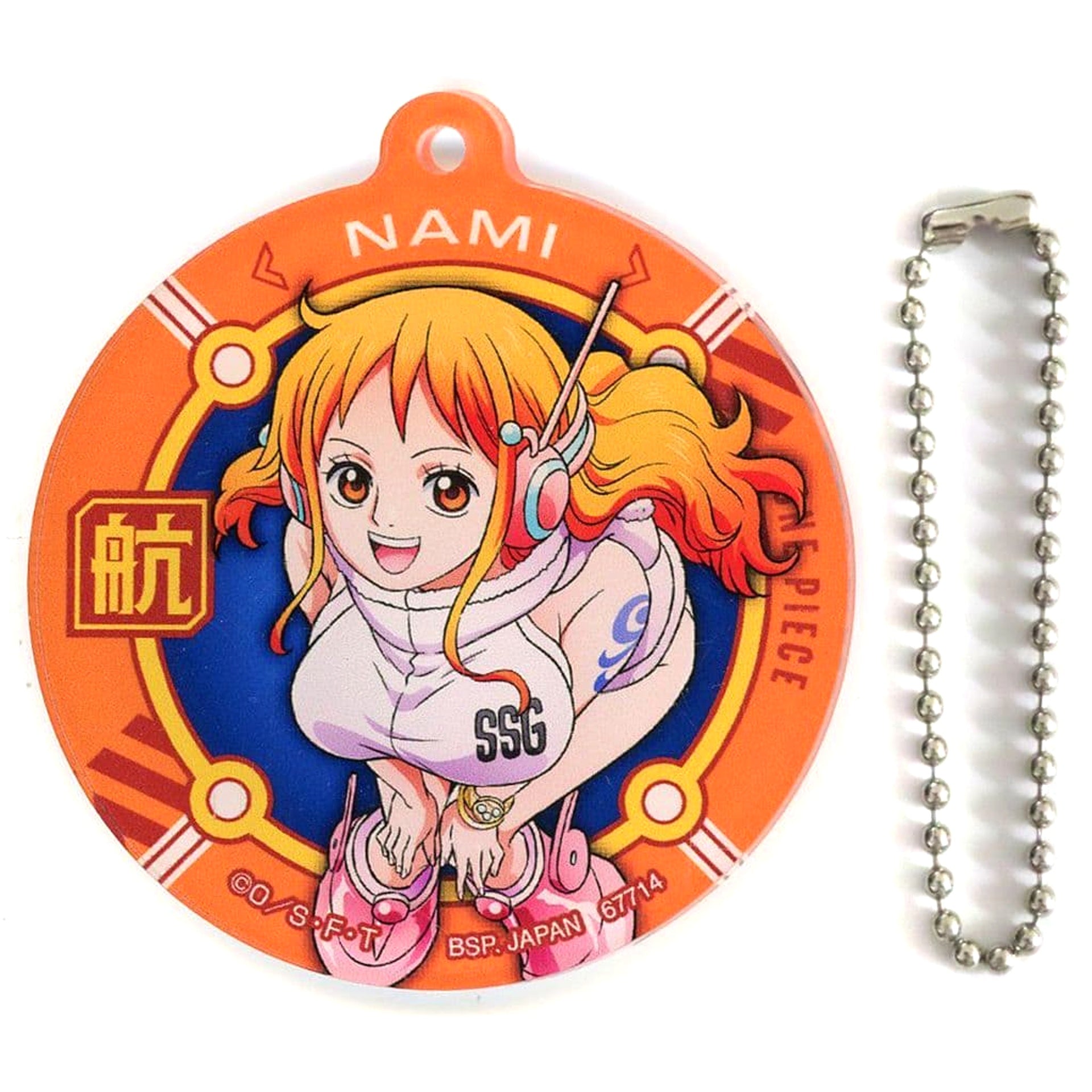 One Piece Nami Natural Proportions Ichiban Kuji Future Island Egghead: Feelings for You Acrylic Charms Straw Hat Store Collaboration Exclusive Prize J [USED]