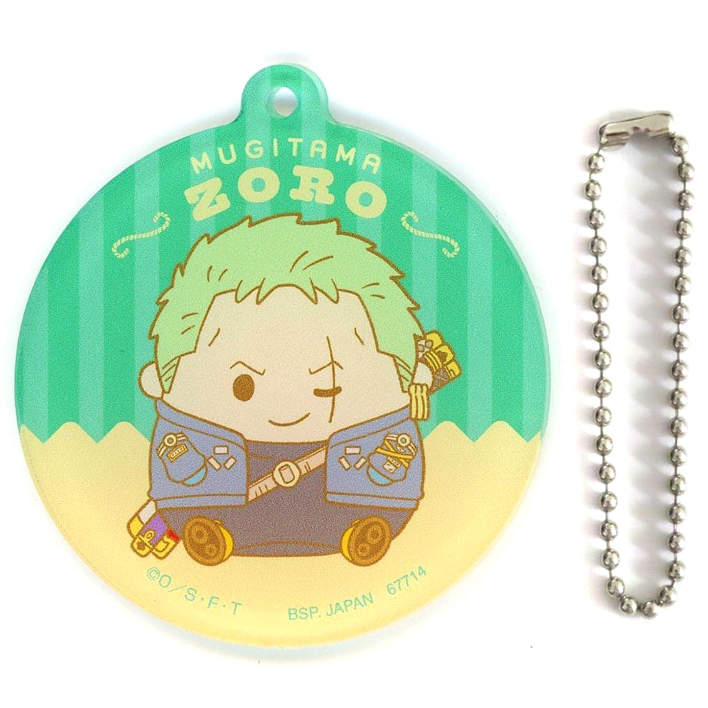 One Piece Roronoa Zoro Mugitama Ichiban Kuji Future Island Egghead: Feelings for You Acrylic Charms Straw Hat Store Collaboration Exclusive Prize J [USED]