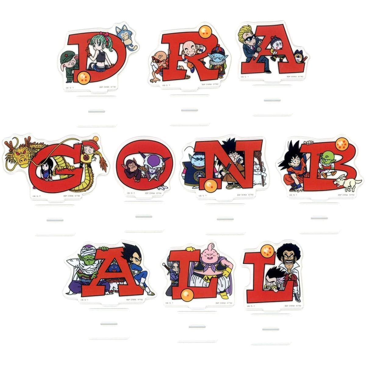 Dragon Ball Oolong & Others All 10 Types Set Ichiban Kuji Assemble Collection Son Goku Childhood Arc Acrylic Stand Prize H Acrylic Stands [USED]