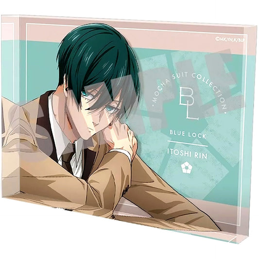 Rin Itoshi Mocha Suit Ver. Blue Lock Mocha Suit Collection Acrylic Block [USED]