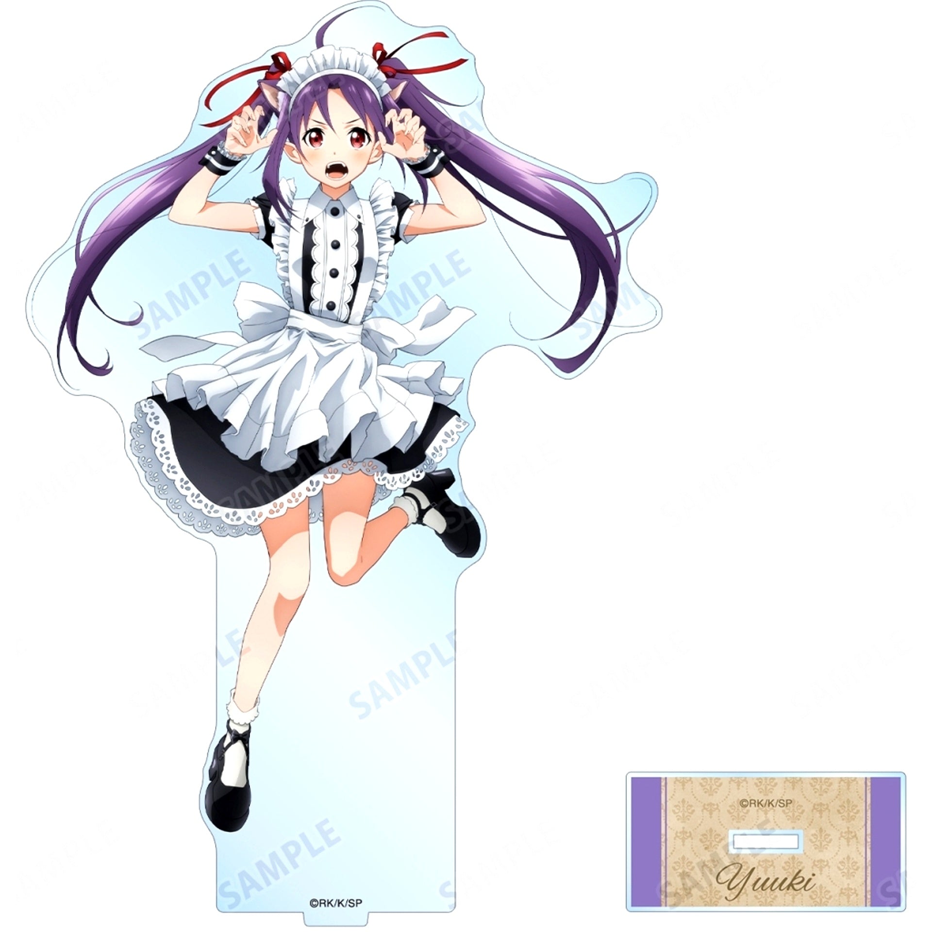 Yuuki Illustration Cat Ear Butler Maid Ver. BIG Acrylic Stand Sword Art Online [USED]