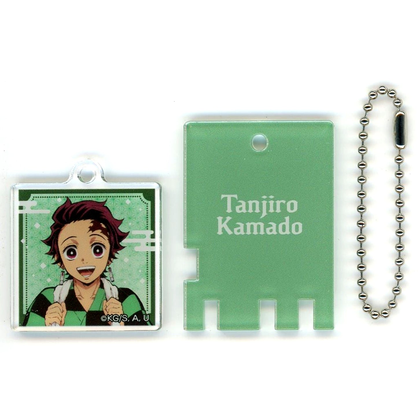 Tanjiro Kamado Demon Slayer Kimetsu no Yaiba Gokurakuyu RAKU SPA 4th Lock Style Keychain [USED]