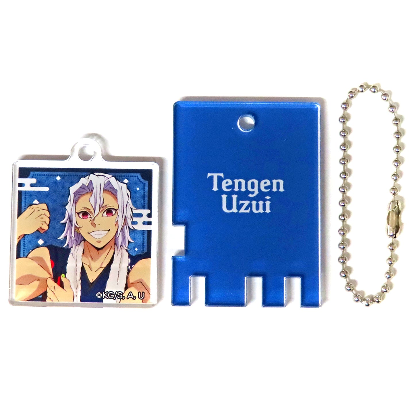 Tengen Uzui Demon Slayer Kimetsu no Yaiba x Gokurakuyu RAKU SPA 4th Sento Lock Style Keychain [USED]