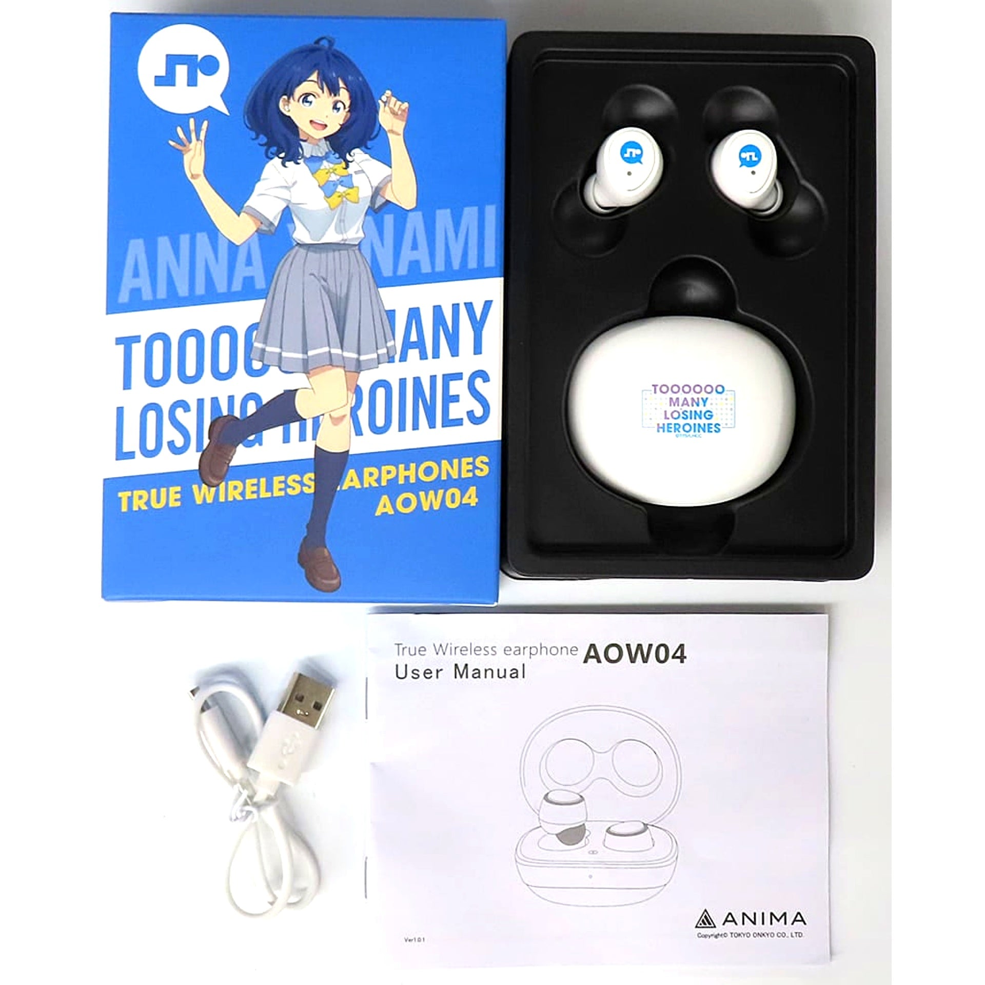 Anna Yanami Too Many Losing Heroines! Model Wireless Earbuds ANIMA AOW04 x ONKYO [USED]