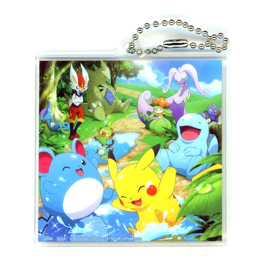 Pikachu and Marill Pokemon Acrylic Keychain [USED]