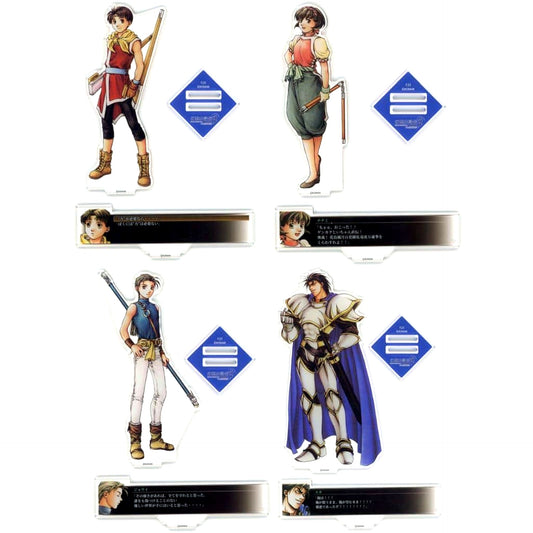 Suikoden I and II HD Remaster Gate Rune and Dunan Unification Wars Famous Scene Acrylic Stand Vol.2 All 4 Types Set [USED]