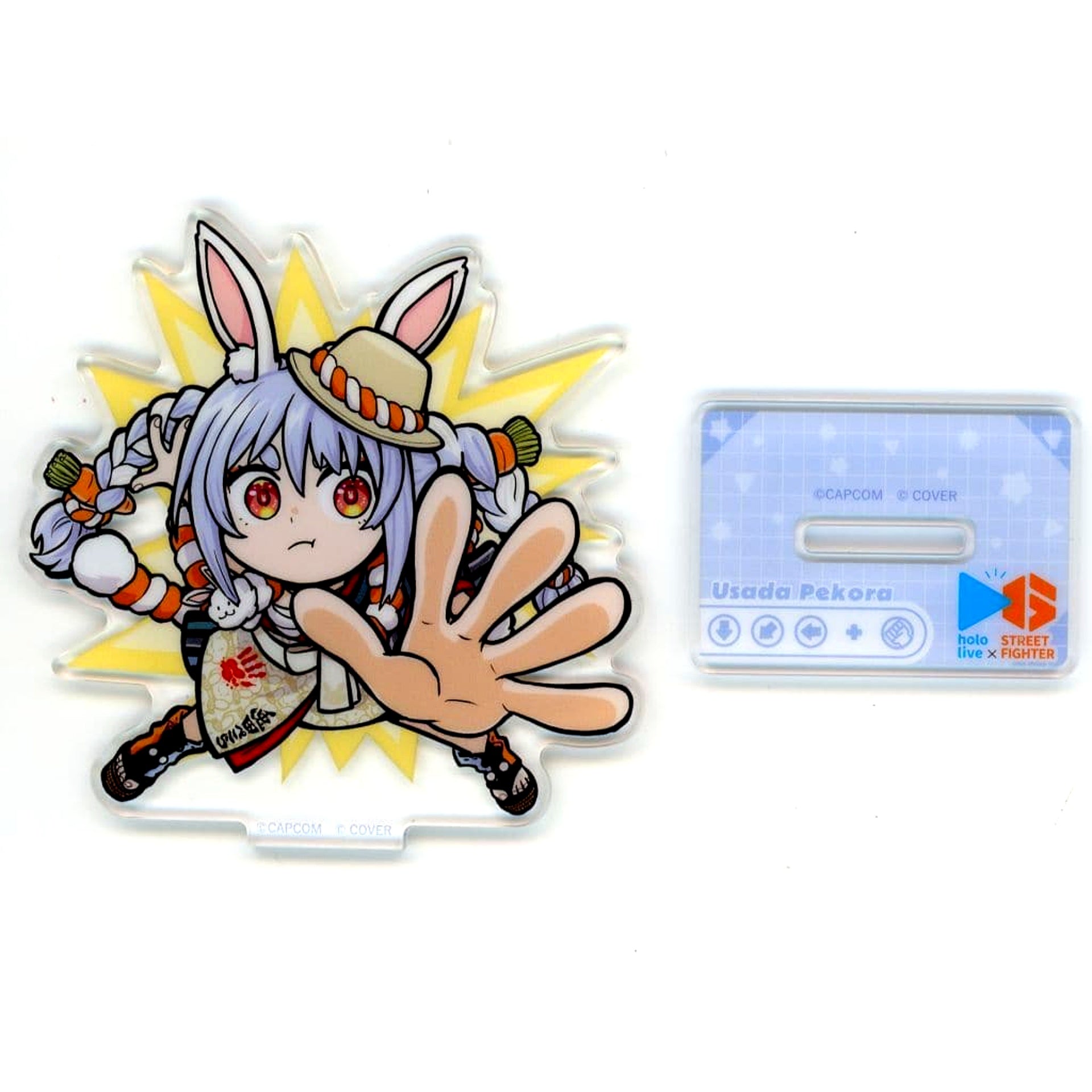 hololive Virtual YouTuber Usada Pekora Normal CAPCOM CAFE x Street Fighter 6 x hololive 1st Wave Trading Acrylic Stand [USED]