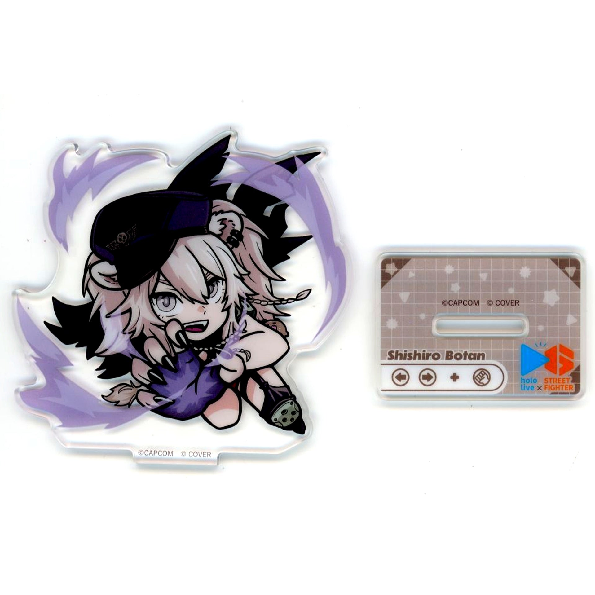 Shishiro Botan Normal Trading Acrylic Stand CAPCOM CAFE x Street Fighter 6 x Virtual YouTuber Hololive Part 1 [USED]