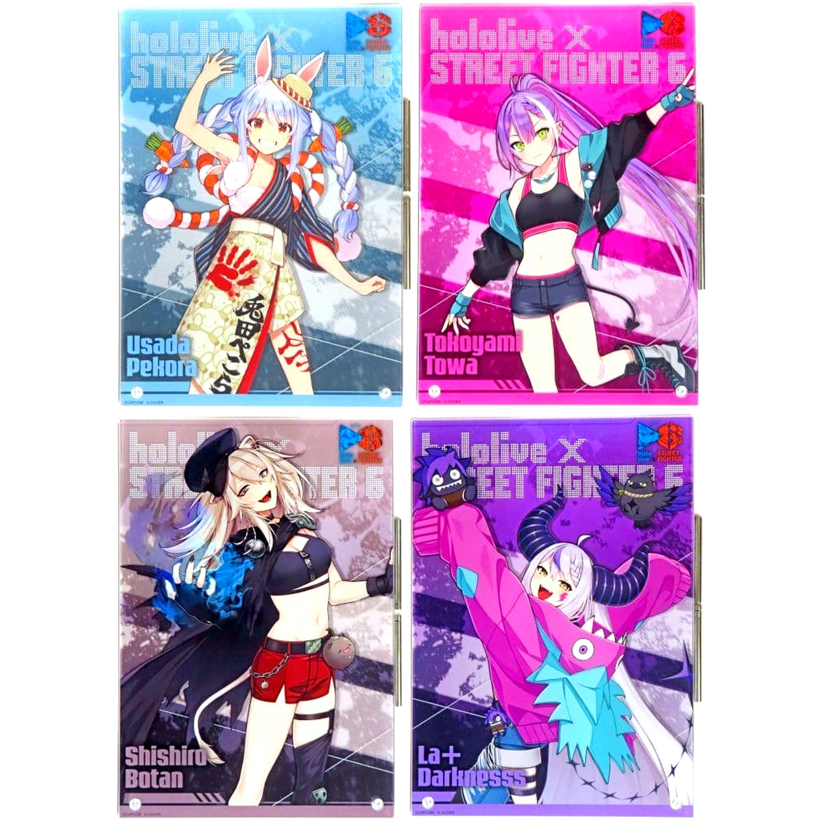 Street Fighter 6 Acrylic Board Set of 4 Street Fighter 6 x Virtual YouTuber hololive Collaboration Vol.1 [USED]
