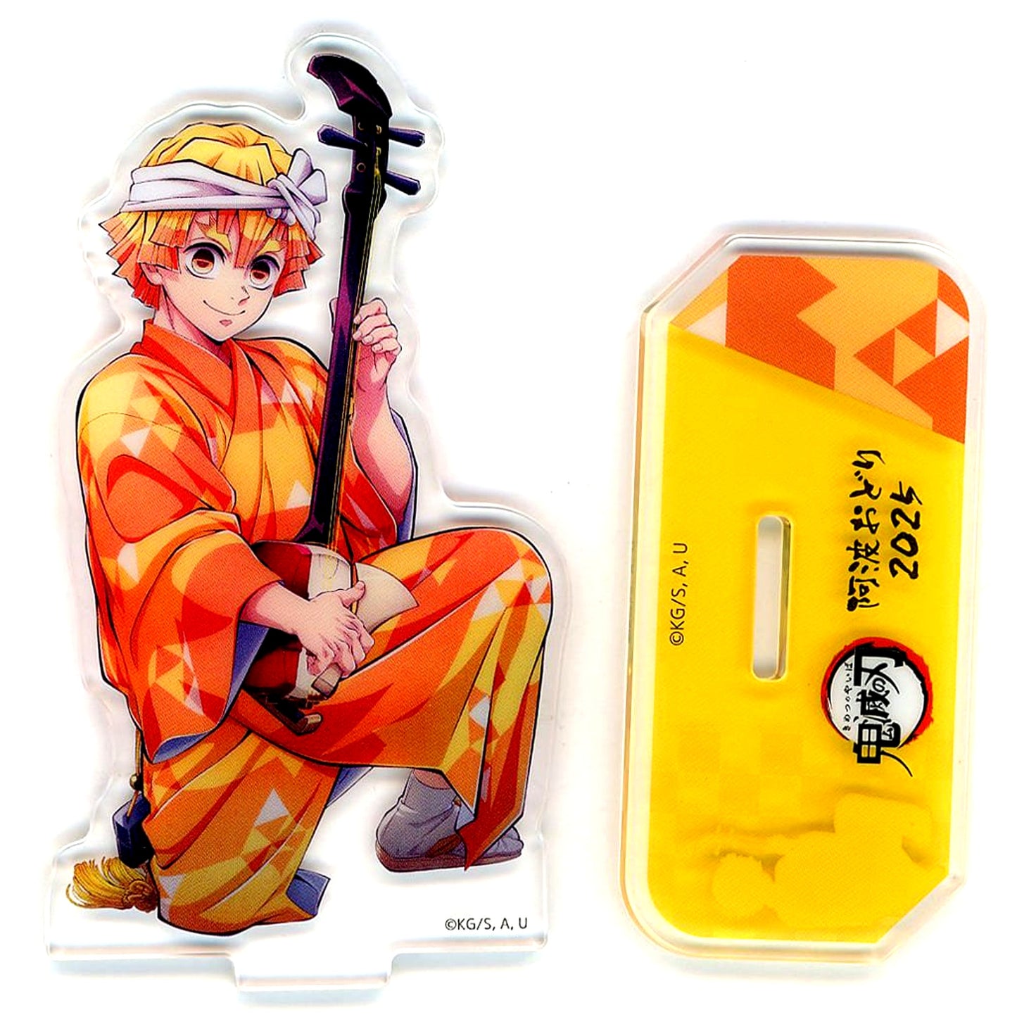 Zenitsu Agatsuma Demon Slayer: Kimetsu no Yaiba Tokushima Awa Odori 2025 in ufotable CINEMA / ufotable CAFE Tokushima / Machi Asobi CAFE Bizan Random Acrylic Stand A [USED]