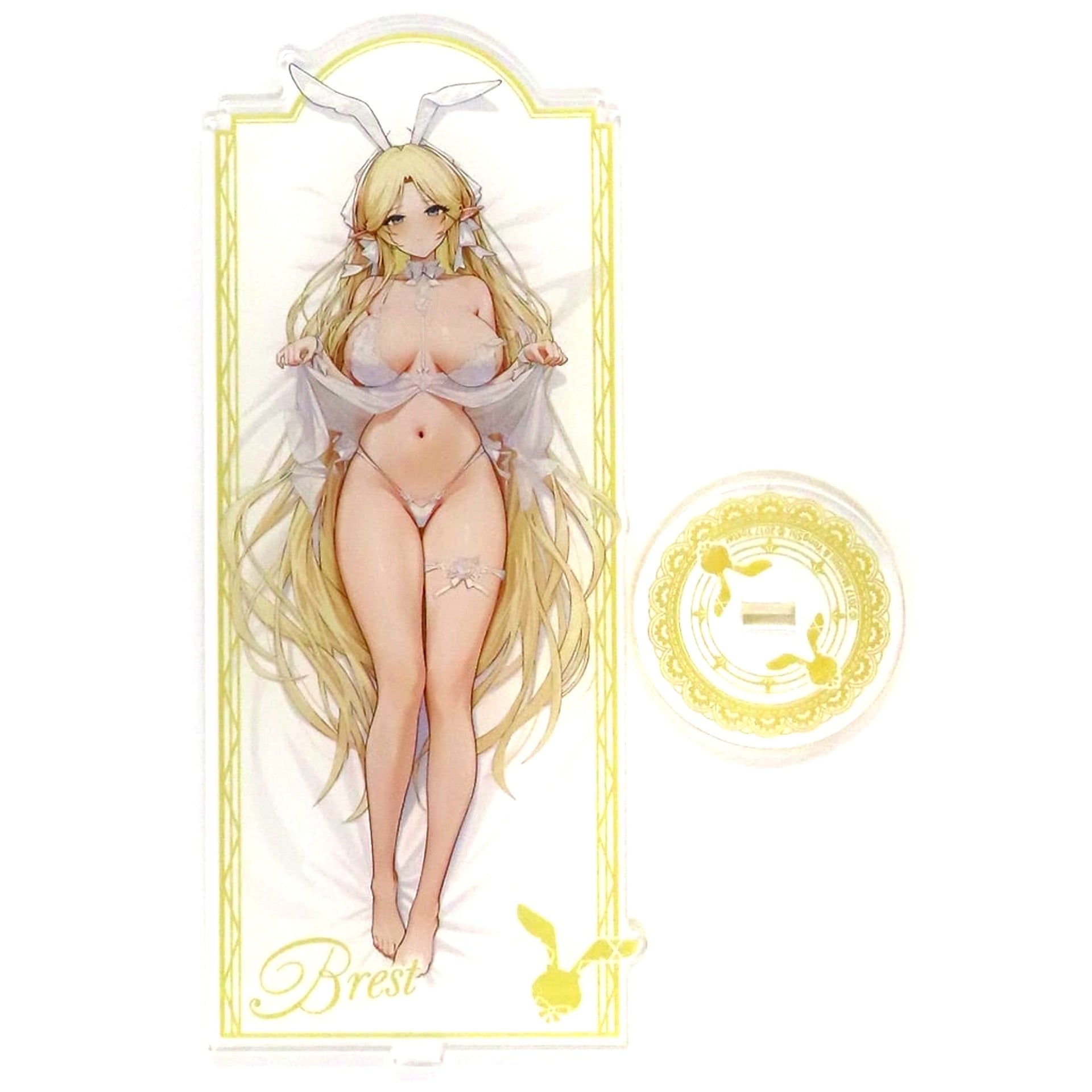 Brest Expression Diff Version BIG Acrylic Stand MAGIC Kuji Azur Lane Bunny Night Commander and Rabbit Dream Special Bonus 15 Times Purchase Bonus Item [USED]