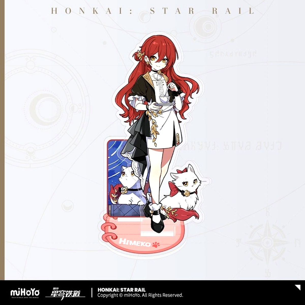 Himeko Honkai: Star Rail Chibi Neko Series Acrylic Stand [USED]