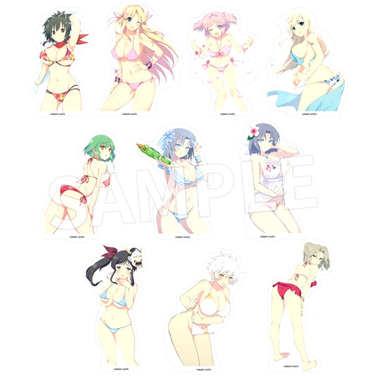 Set of 10 Senran Kagura Acrylic Figure Collection Vol.7 [USED]