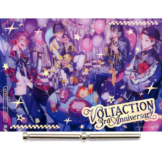 VOLTACTION Foil Stamped Acrylic Panel Virtual YouTuber Nijisanji 3rd Anniversary [USED]