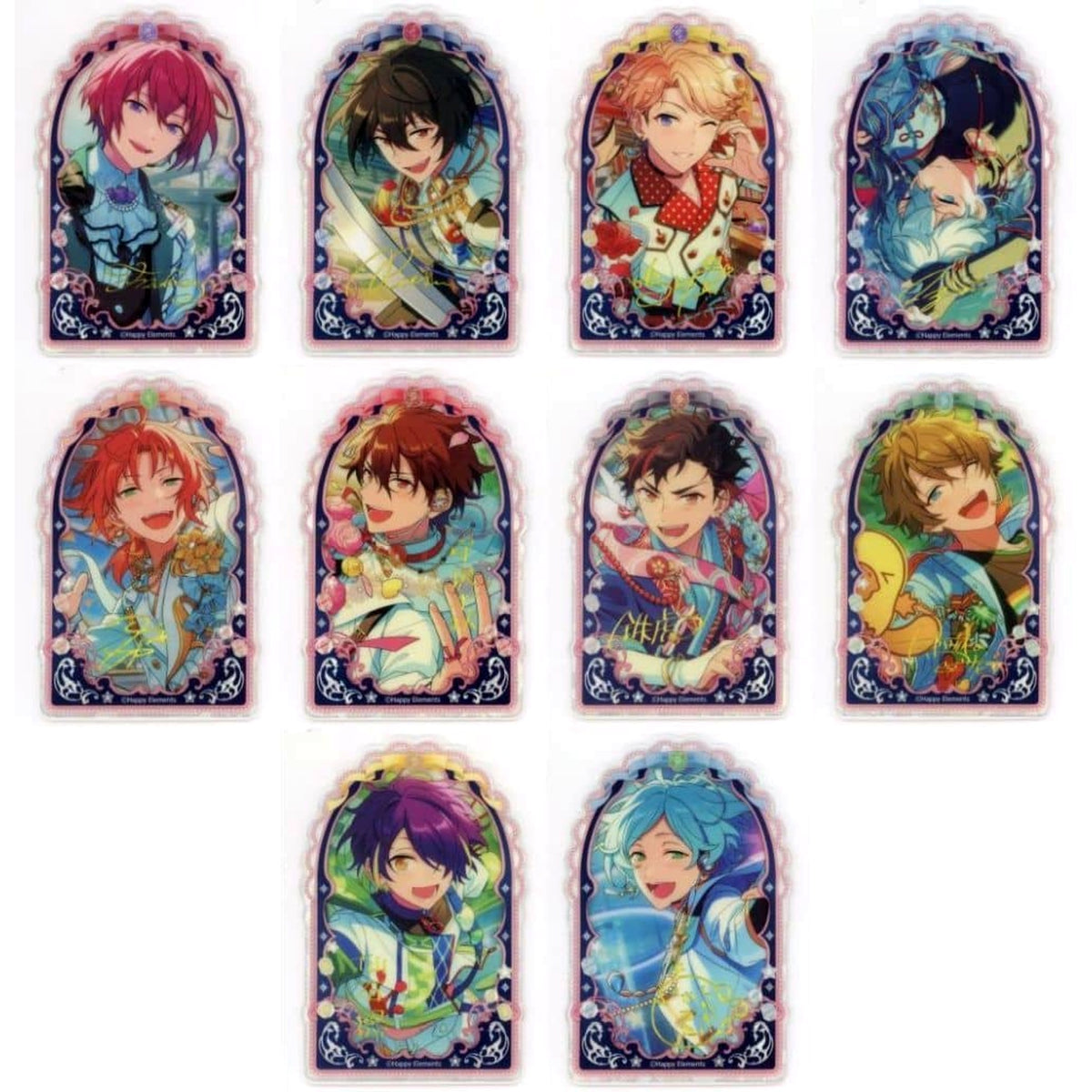 Ensemble Stars!! Tsukasa Suo & Others All 10 Types Set Jewelry Plate Collection Vol.5 Acrylic Item [USED]