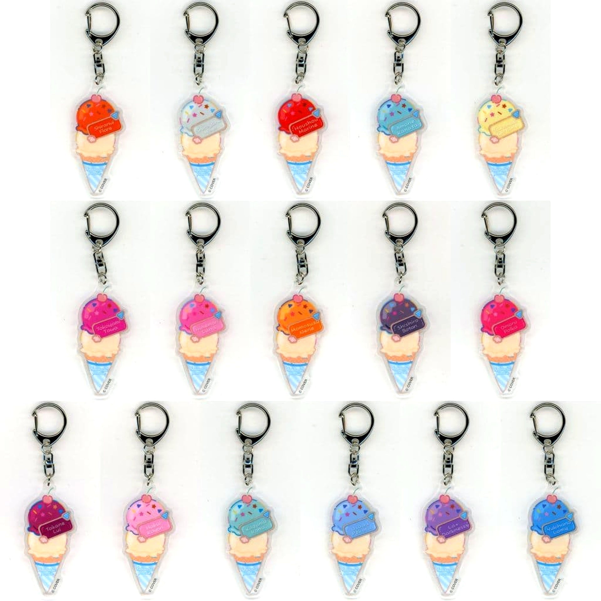 Virtual YouTuber hololive Holonatsu Paradise Random Acrylic Charm Type B Complete Set of 16 Types [USED]