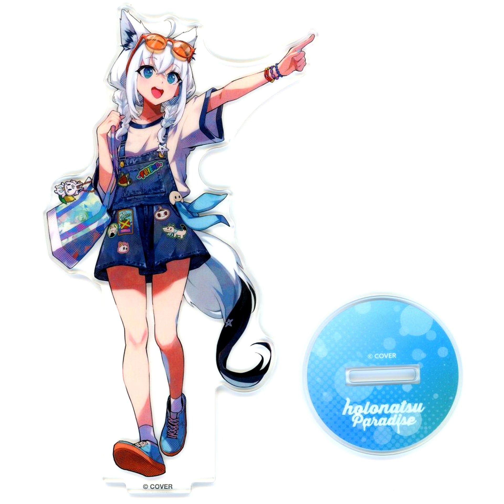Shirakami Fubuki Gamers Ver. VTuber Hololive Acrylic Stand Holo Natsu Paradise [USED]