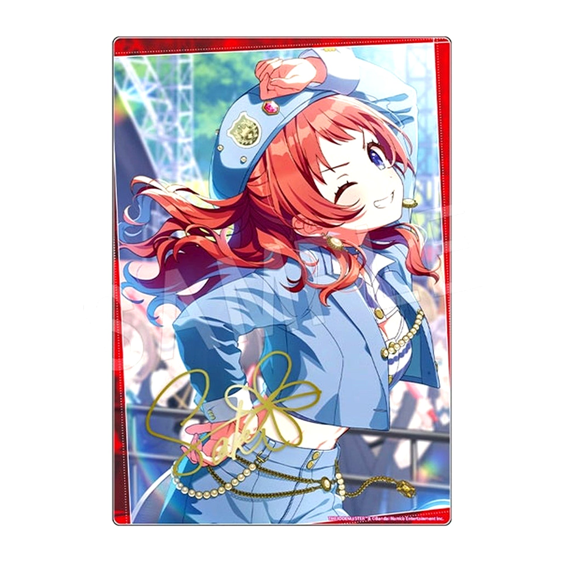 Saki Hanami Gakuen Idolmaster Signed Acrylic Art Panel ver.2 C106 Goods [USED]