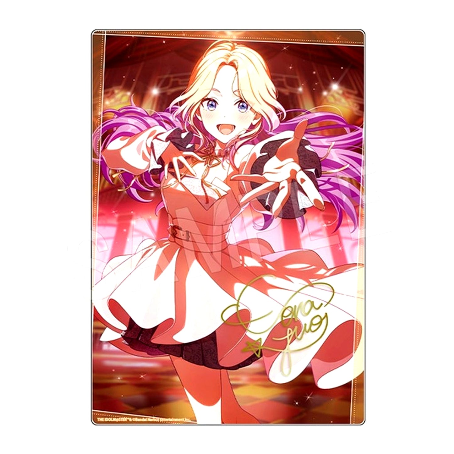 Sena Juo Autographed Ver.2 Gakuen Idolmaster Acrylic Art Panel C106 [USED]