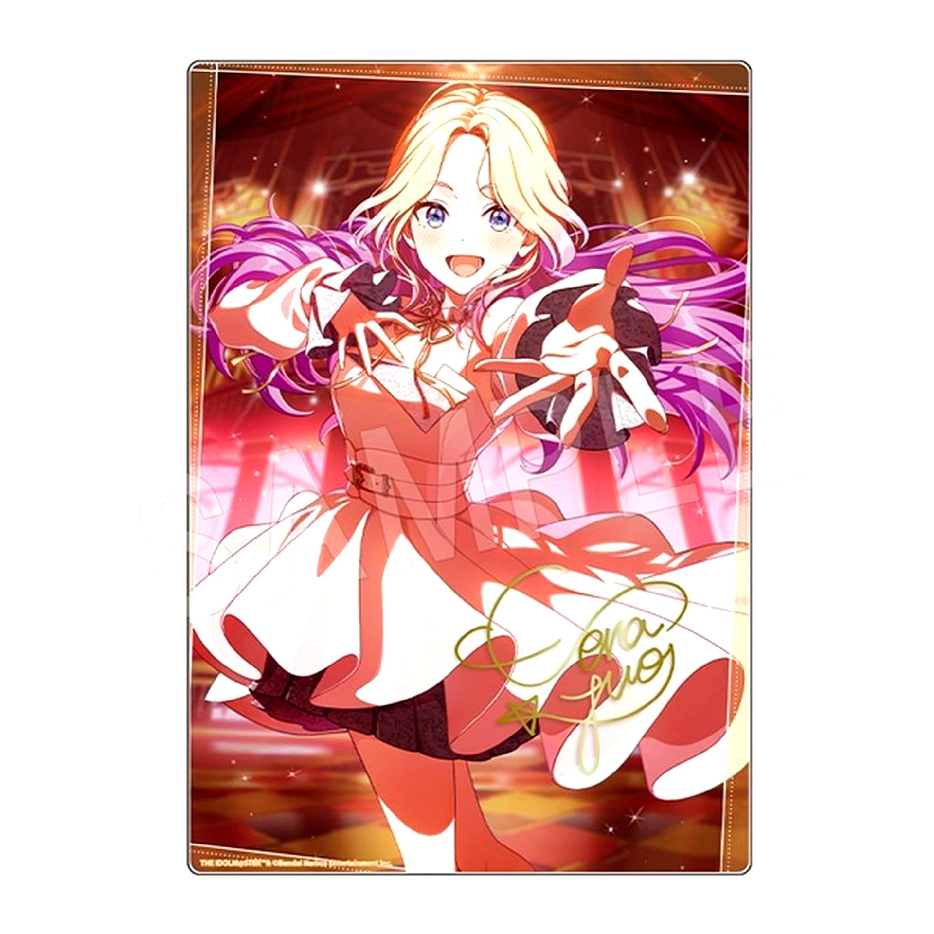 Sena Juo Autographed Ver.2 Gakuen Idolmaster Acrylic Art Panel C106 [USED]