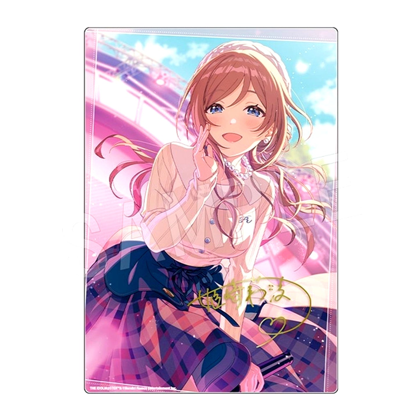 Rinami Himesaki Autographed Ver.2 Gakuen Idolmaster Acrylic Art Panel C106 [USED]
