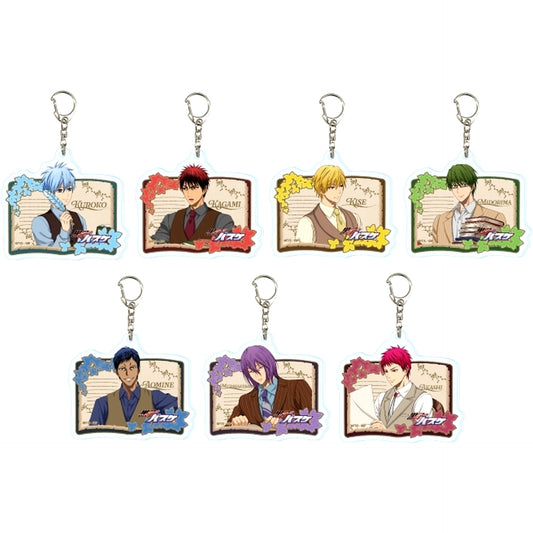 Set of 7 Kuroko's Basketball Acrylic Keychain 07. Antique Suit Ver. Drawn Illustration [USED]