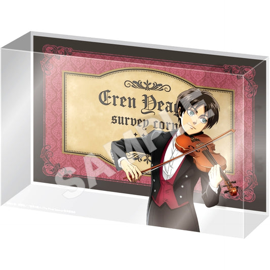 Eren Yeager Attack on Titan Crystal Art Board Quartet Ver. 1 [USED]