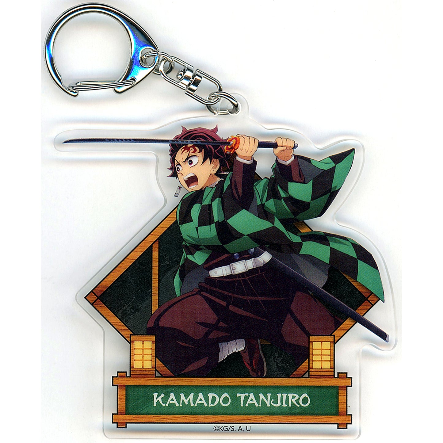 Tanjiro Kamado Demon Slayer Kimetsu no Yaiba Infinity Castle Fierce Battle Acrylic Charm [USED]