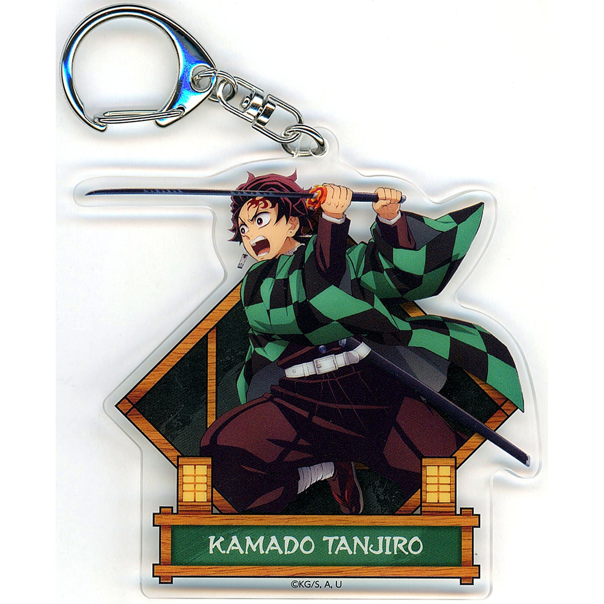 Tanjiro Kamado Demon Slayer Kimetsu no Yaiba Infinity Castle Fierce Battle Acrylic Charm [USED]