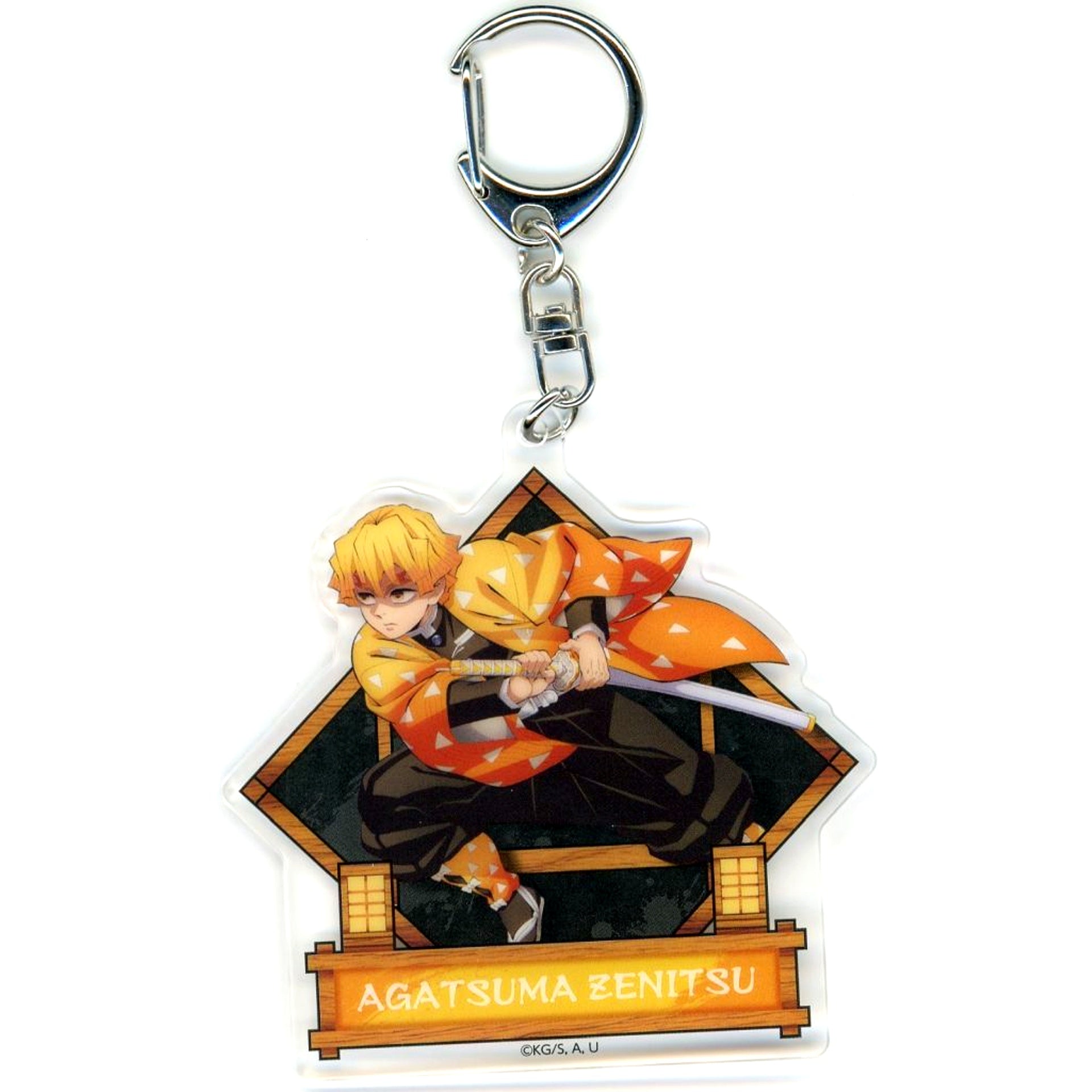 Zenitsu Agatsuma Demon Slayer The Movie Infinity Castle Arc Chapter 1 Akaza Returns Theater Goods Fierce Battle Acrylic Charm [USED]