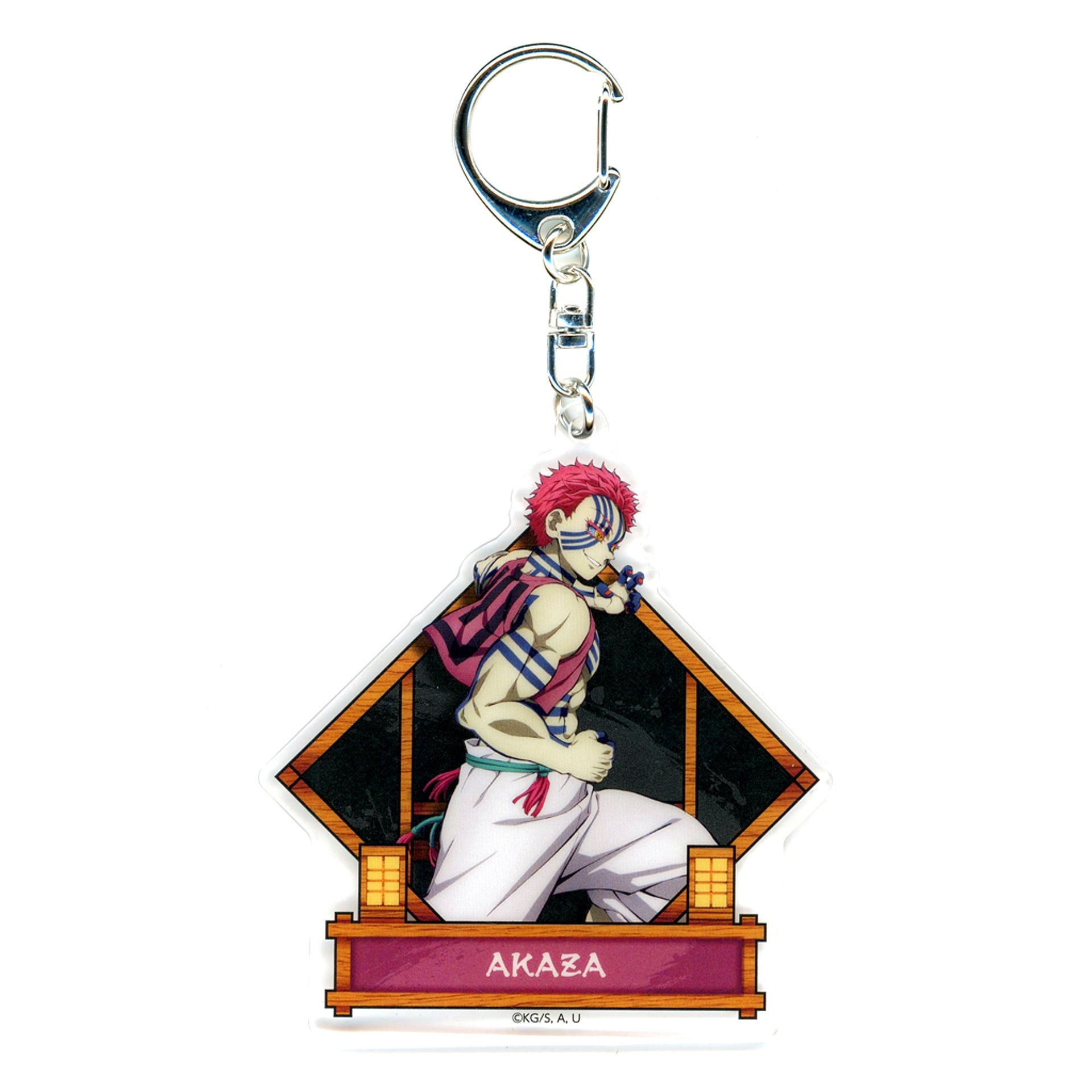 Akaza Demon Slayer Kimetsu no Yaiba Infinity Castle Fierce Battle Acrylic Charm [USED]