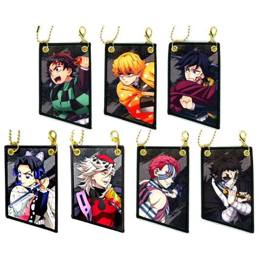Set of 7 Demon Slayer The Movie Infinity Castle Arc Chapter 1 Akaza Returns Theater Goods Random Patch Charm [USED]