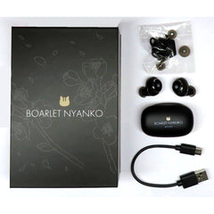 Nyanko-sensei Natsume's Book of Friends Black Model Wireless Earbuds ANIMA AOW01 x ONKYO [USED]