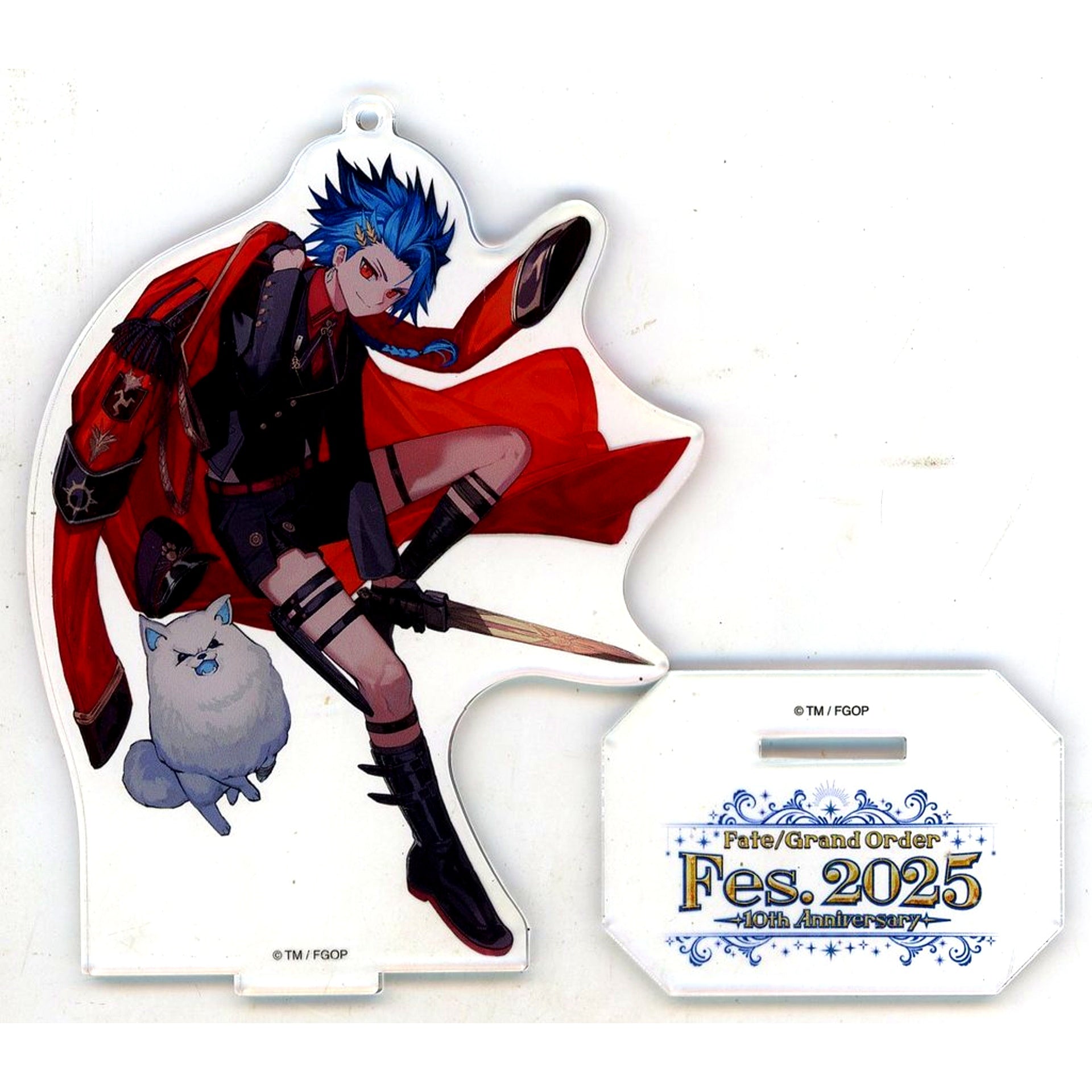 Saber/Setanta Servant Specific Newly Drawn Illustration Acrylic Mascot Fate/Grand Order Fes 2025 10th Anniversary [USED]
