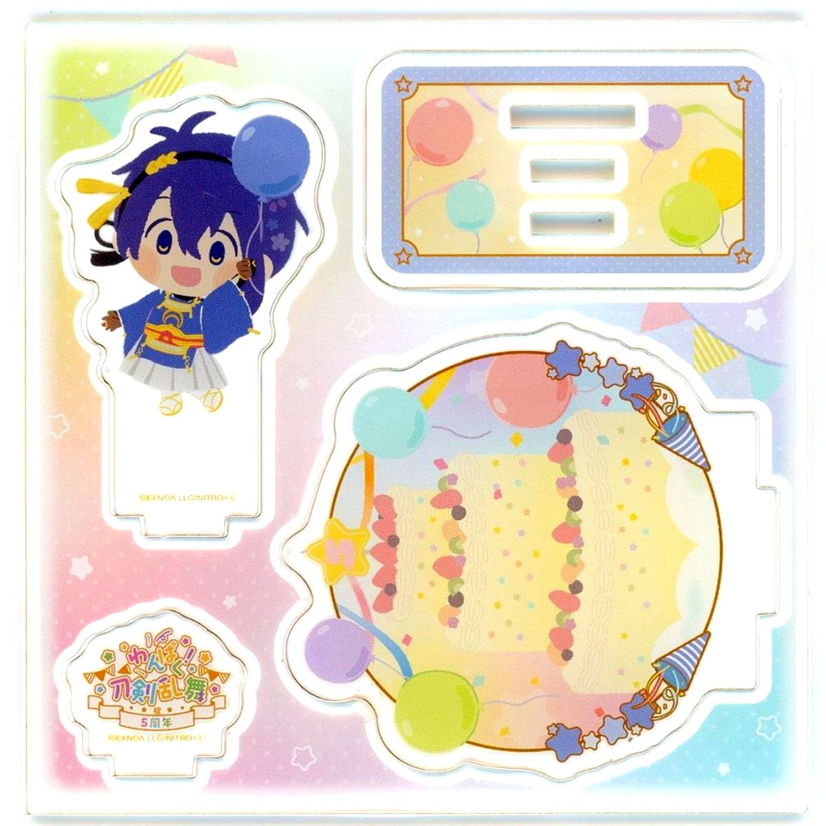 Mikazuki Munechika Wanpaku! Touken Ranbu Acrylic Stand Plate 5th Anniversary POP UP SHOP [USED]