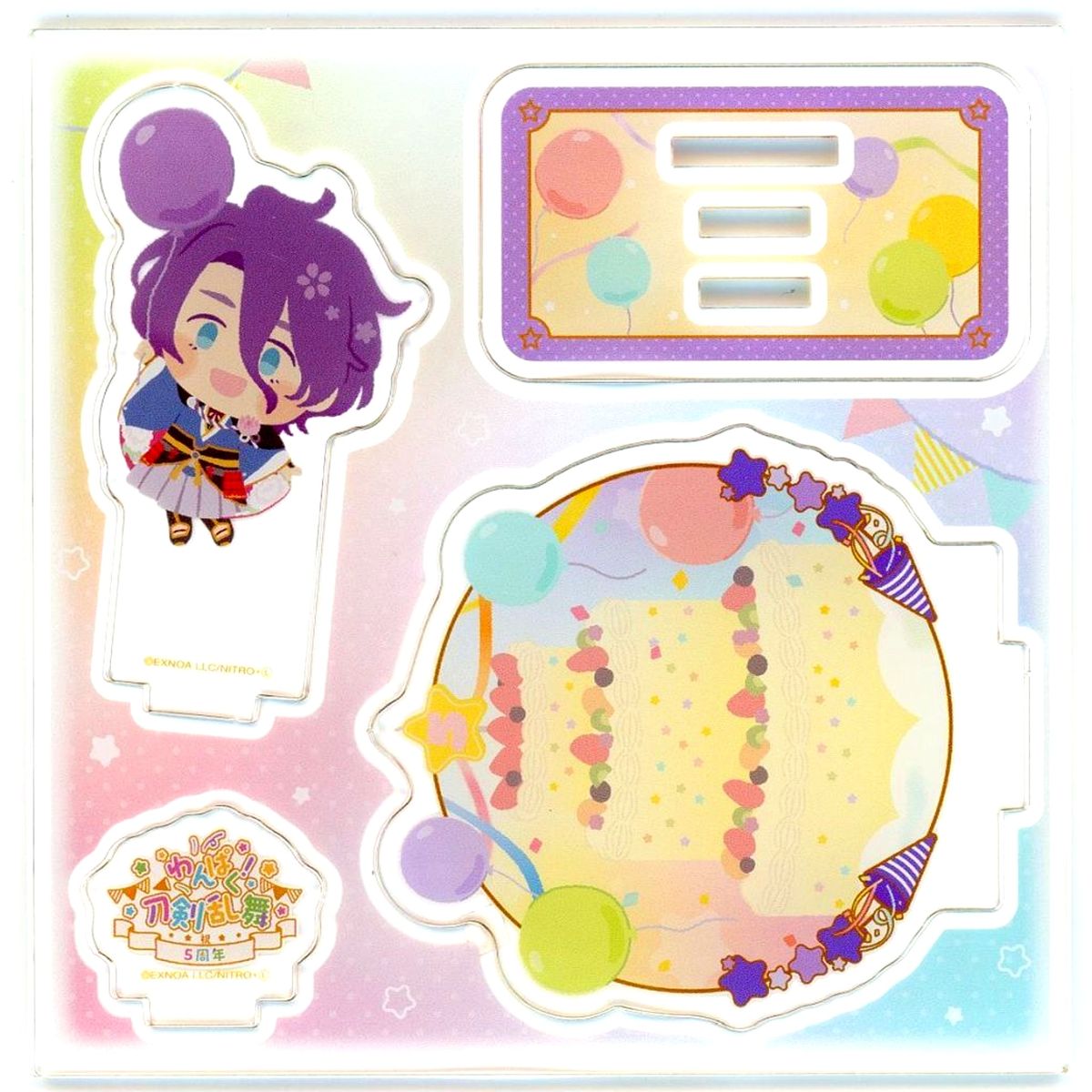 Kasen Kanesada Wanpaku! Touken Ranbu Acrylic Stand Plate 5th Anniversary POP UP SHOP [USED]