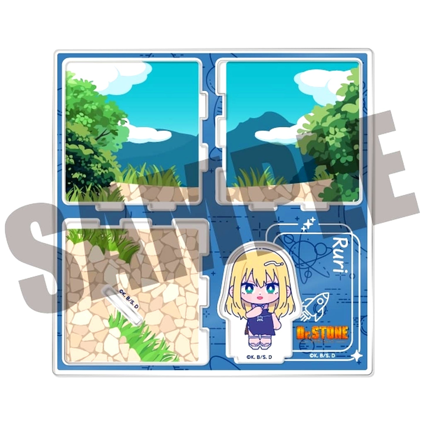 Ruri Dr. STONE Nyutoro Acrylic Diorama L [USED]