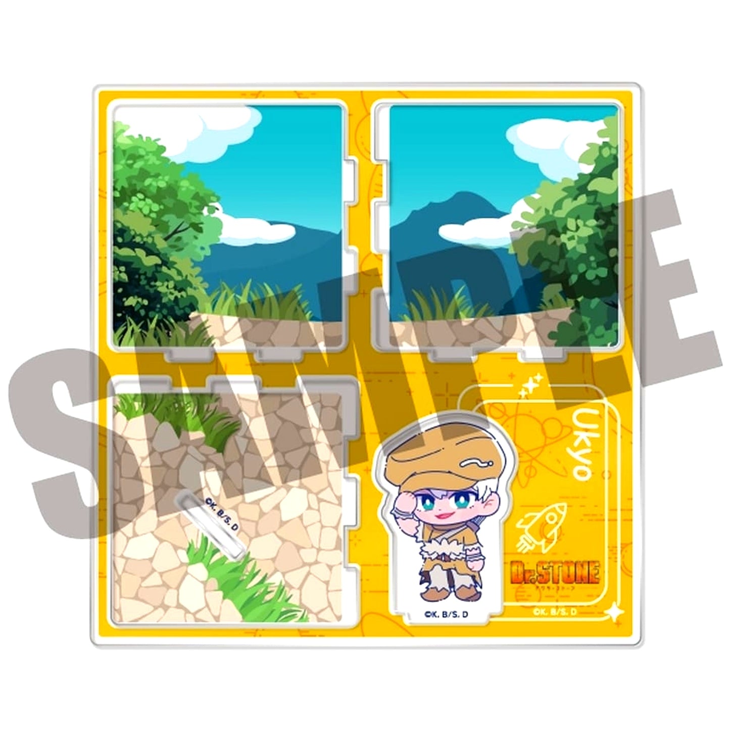 Ukyo Saionji Dr. STONE Nyutoro Acrylic Diorama N [USED]
