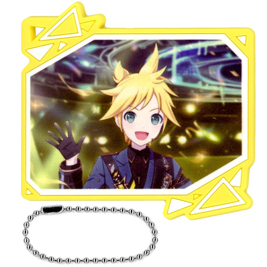 Hatsune Miku: Colorful Stage! X Ensemble Stars!! Len Kagamine Sega Lucky Kuji Rubber Keychain Prize E [USED]