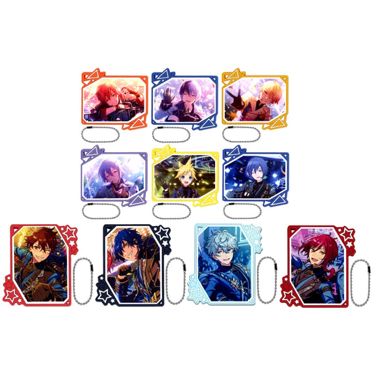 Hatsune Miku: Colorful Stage! X Ensemble Stars!! Akito Shinonome & Others All 10 Types Set Sega Lucky Kuji Rubber Keychain Prize E [USED]